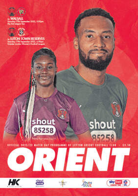 Leyton Orient v Walsall - 17/09/22