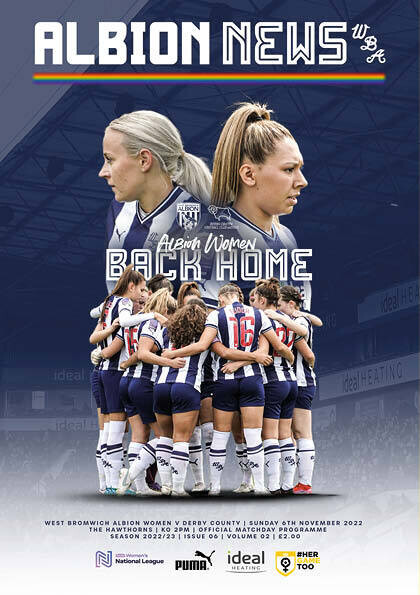 West Bromwich Albion Women v Derby County - 06/11/22