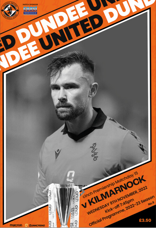 Dundee United v Kilmarnock - 09/11/22