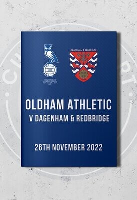 Oldham Athletic v Dagenham & Redbridge - 26/11/22
