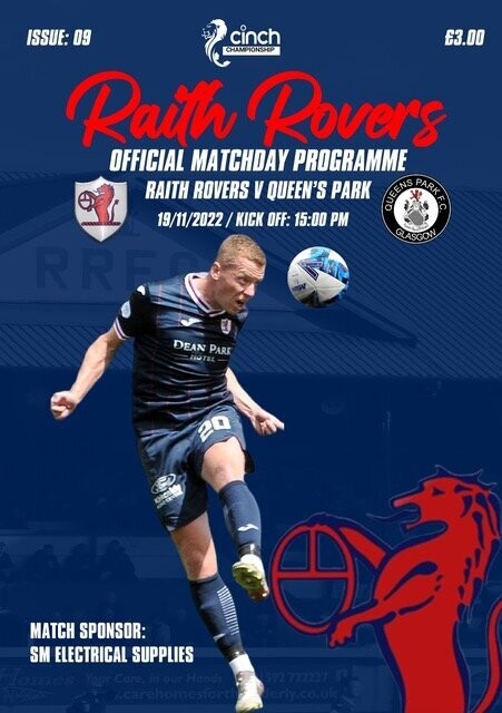 Raith Rovers v Queens Park - 19/11/22