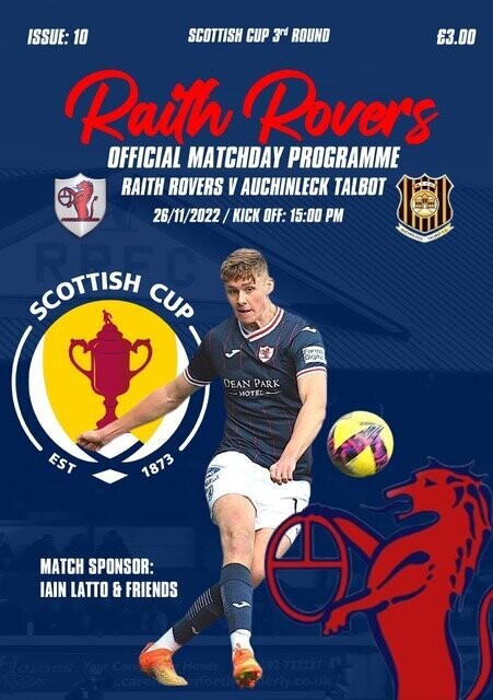 Raith Rovers v Auchinleck Talbot - 26/11/22