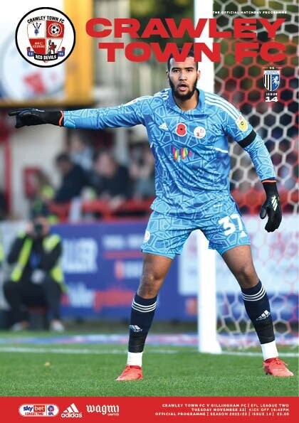 Crawley Town v Gillingham - 22/11/22