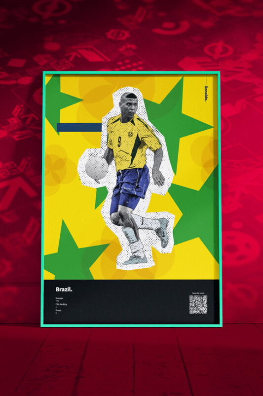 A4 POSTER - 'Brazil - Ronaldo'