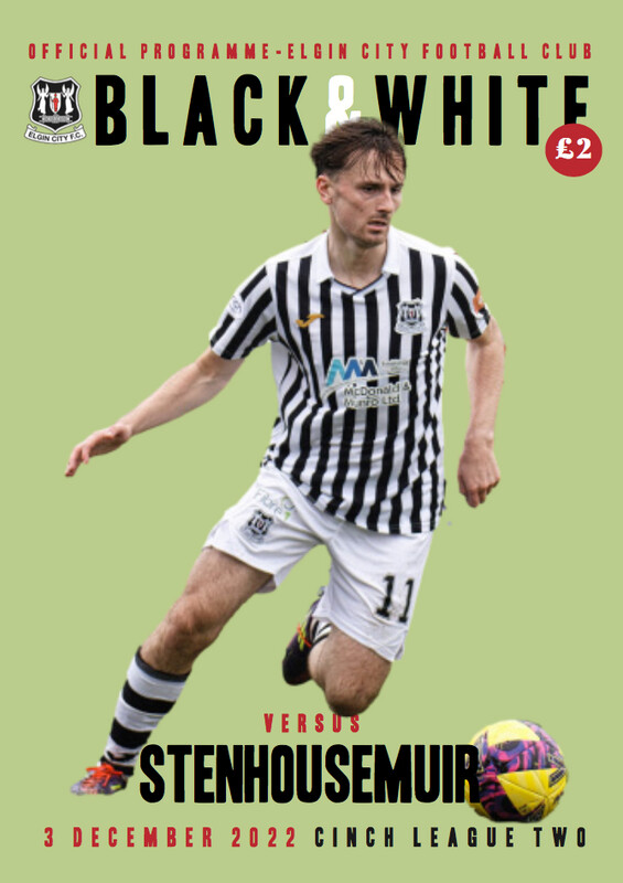 Elgin City v Stenhousemuir - 03/12/22