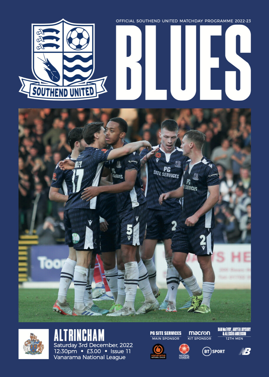 Southend United v Altrincham - 03/12/22