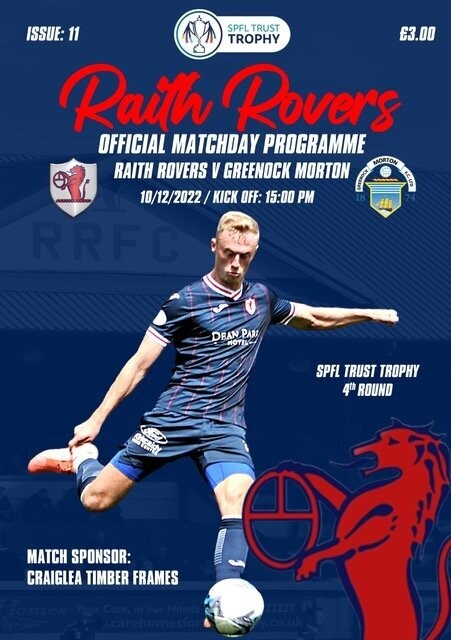 Raith Rovers v Greenock Morton - 10/12/22