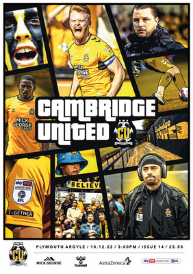 Cambridge United v Plymouth Argyle - 10/12/22