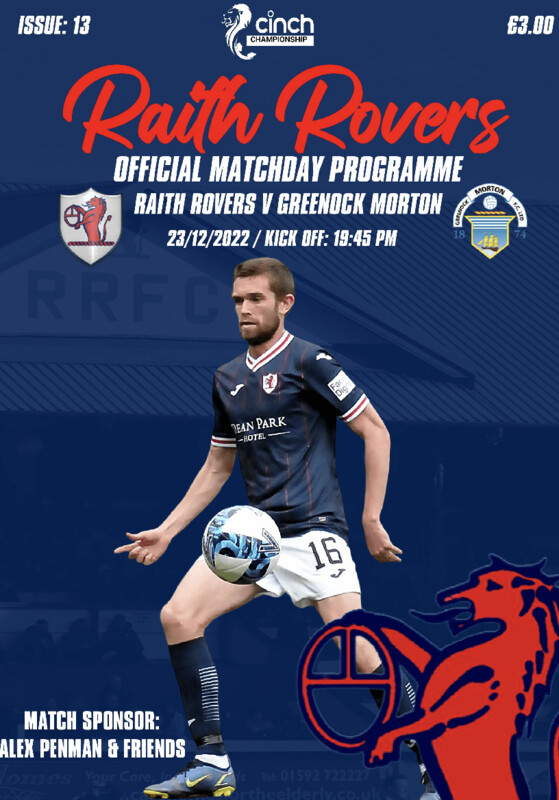 Raith Rovers v Greenock Morton - 24/12/22