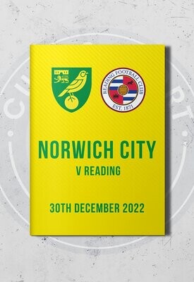 Norwich City v Reading - 30/12/22