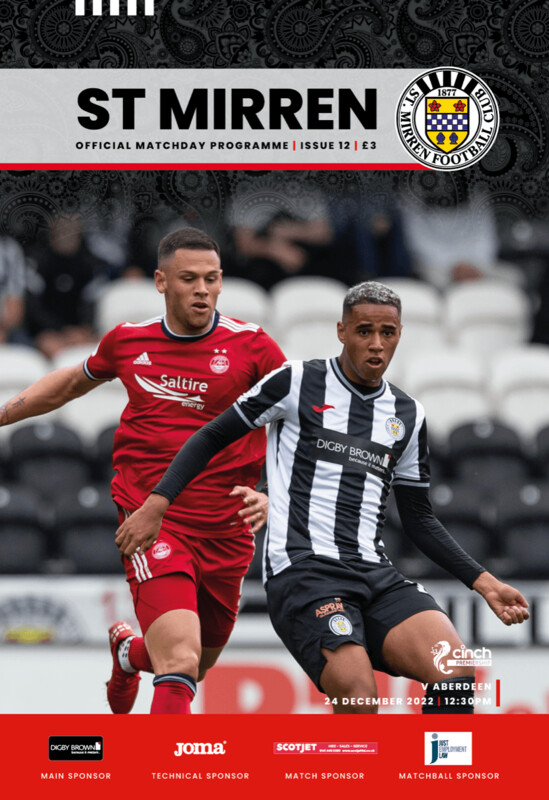 St Mirren v Aberdeen - 24/12/22