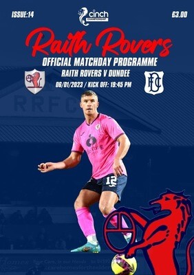 Raith Rovers v Dundee - 06/01/23