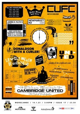 Cambridge United v Morecambe - 14/01/23