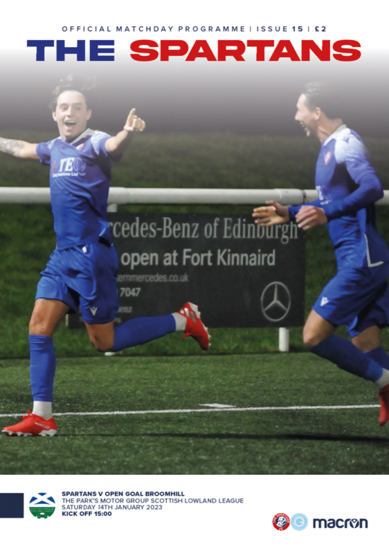 The Spartans v Open Goal Broomhill - 14/01/23