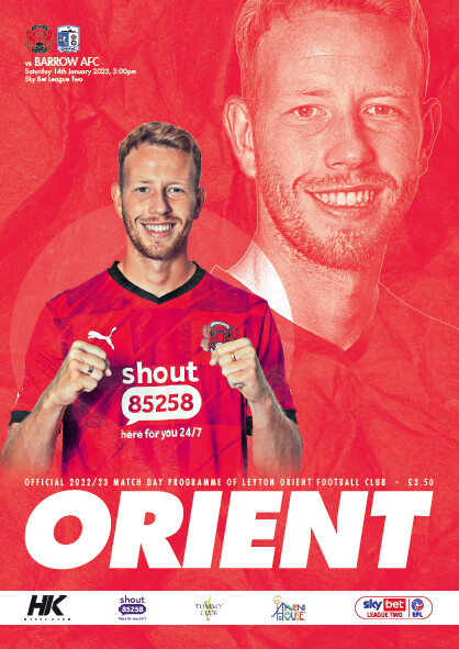 Leyton Orient v Barrow - 14/01/23