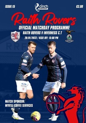 Raith Rovers v Inverness Caledonian Thistle - 28/01/23