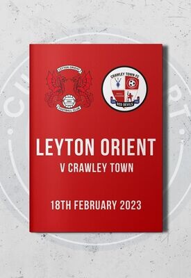 Leyton Orient v Crawley Town - 18/02/23