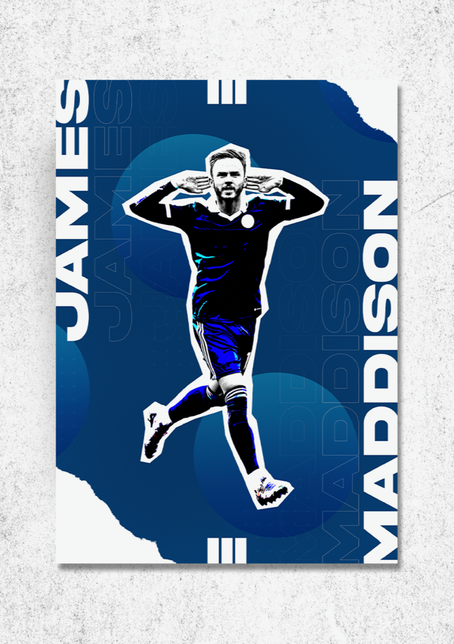 A4 POSTER - Leicester City - James Maddison