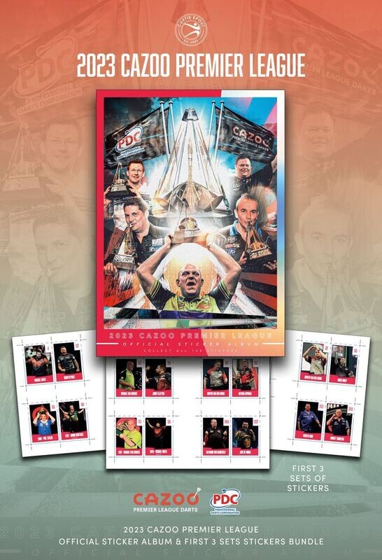 INTRODUCTORY OFFER - 2023 Cazoo Premier League Official Sticker Album plus Sticker Sets 1,2,3