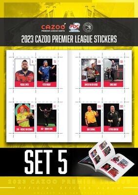 2023 Cazoo Premier League Stickers - SET FIVE