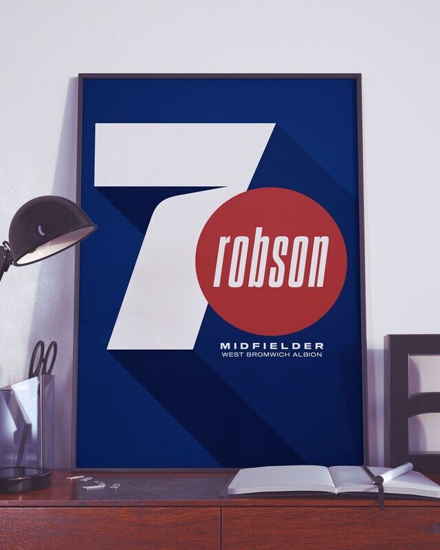 A4 POSTER - 'Bryan Robson 7'