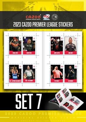 2023 Cazoo Premier League Stickers - SET SEVEN