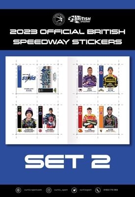 2023 Official British Speedway Stickers - Set 2