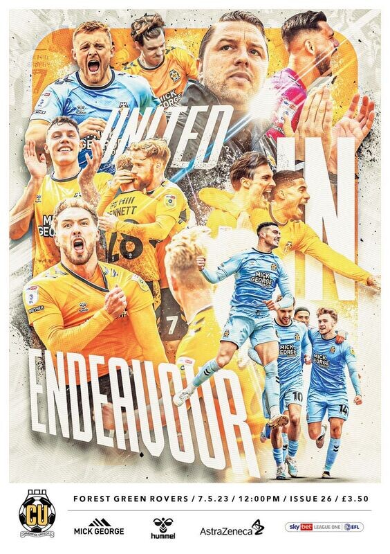 Cambridge United v Forest Green Rovers - 07/05/23