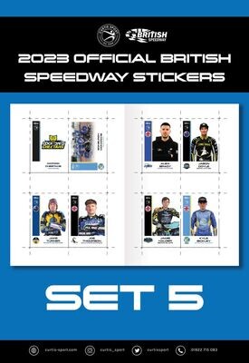 2023 Official British Speedway Stickers - Set 5