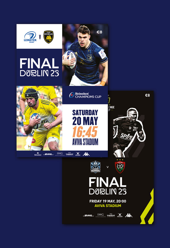2023 Challenge Cup / Heineken Champions Cup Finals TWIN OFFER