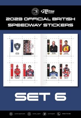 2023 Official British Speedway Stickers - Set 6
