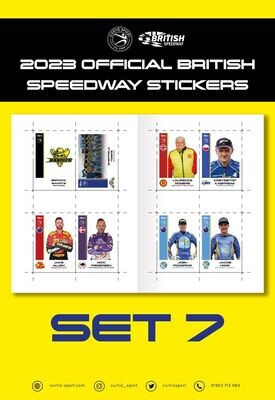 2023 Official British Speedway Stickers - Set 7