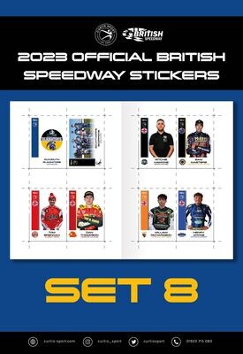 2023 Official British Speedway Stickers - Set 8