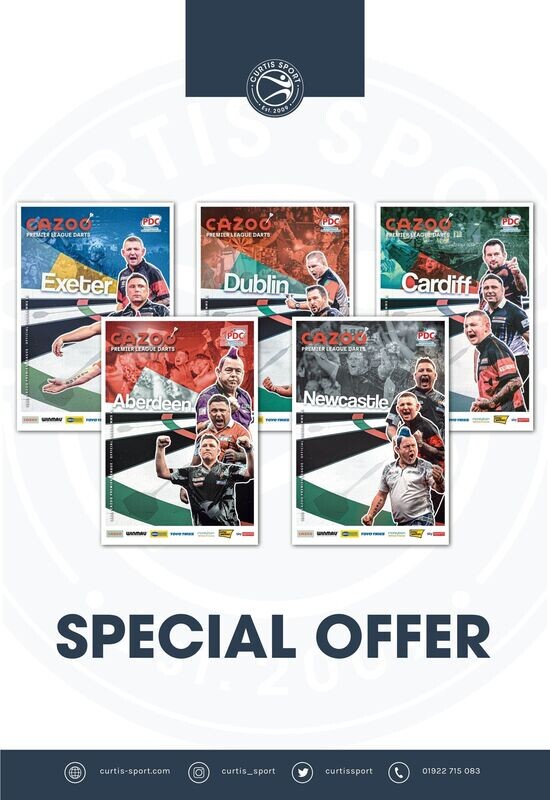 2023 PDC Cazoo Premier League Programmes (x5) - SPECIAL OFFER