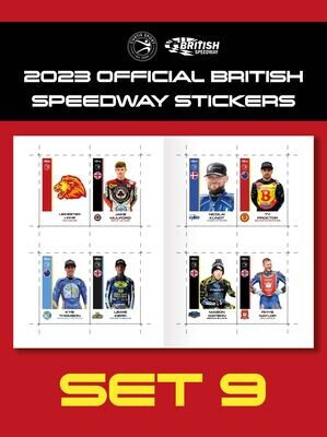 2023 Official British Speedway Stickers - Set 9