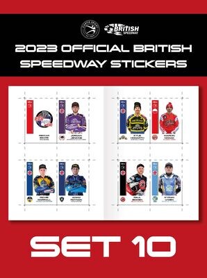 2023 Official British Speedway Stickers - Set 10