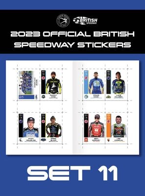 2023 Official British Speedway Stickers - Set 11