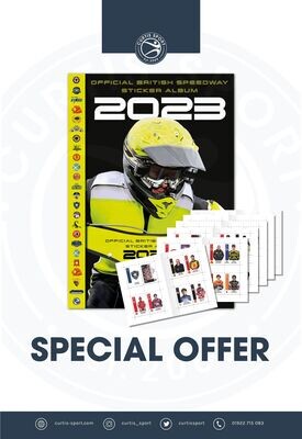 2023 Official British Speedway Stickers + Album (x6) - SPECIAL OFFER