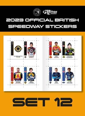 2023 Official British Speedway Stickers - Set 12