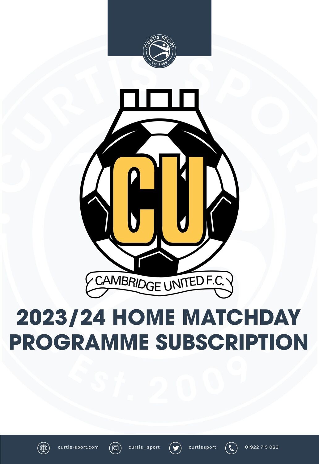 Cambridge United 2023/24 Home Subscription
