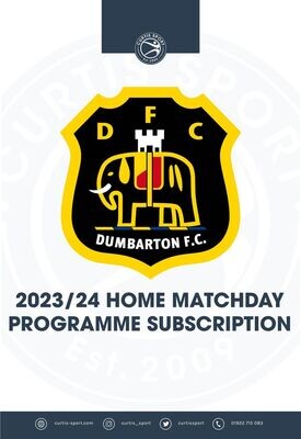Dumbarton FC 2023/24 Home Subscription
