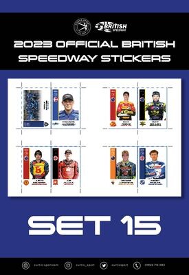 2023 Official British Speedway Stickers - Set 15
