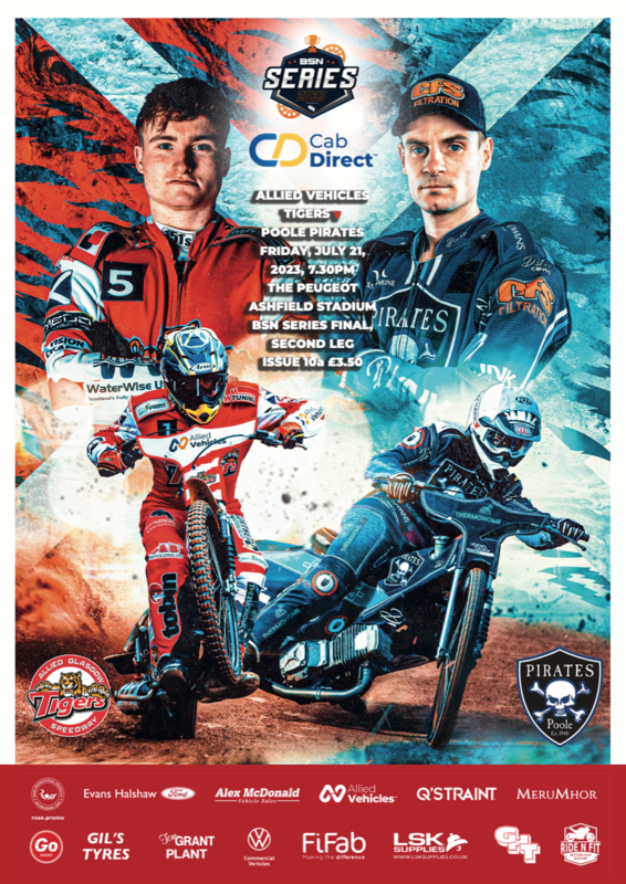 Glasgow Tigers v Poole Pirates INSERT - 21/07/23