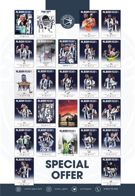 West Bromwich Albion 2022/23 Home Matchday Programme Collection - SPECIAL OFFER