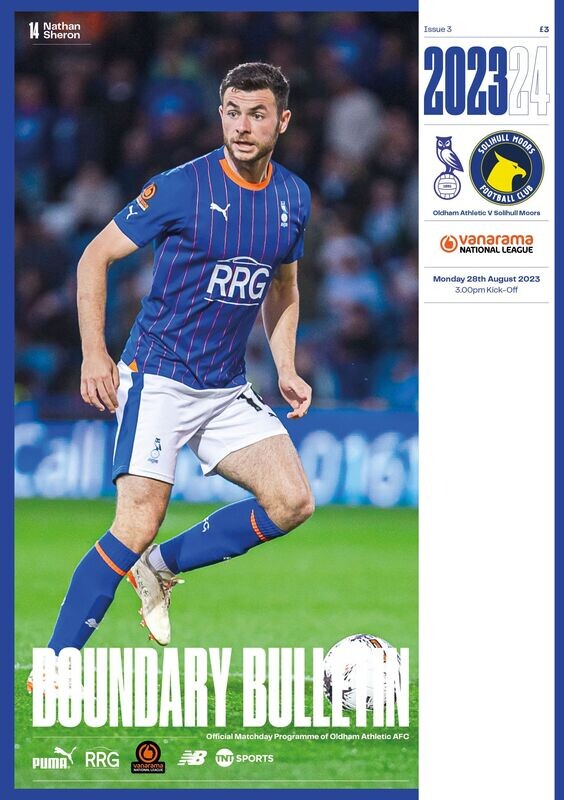 Oldham Athletic v Solihull Moors - 28/08/23
