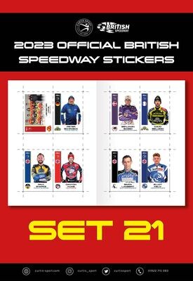 2023 Official British Speedway Stickers - Set 21