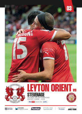 Leyton Orient v Stevenage - 02/09/23