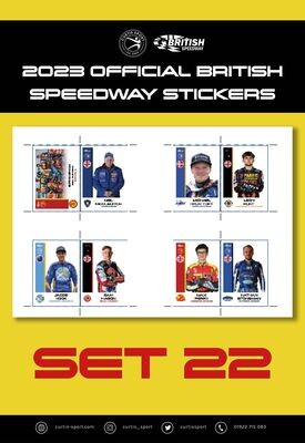2023 Official British Speedway Stickers - Set 22