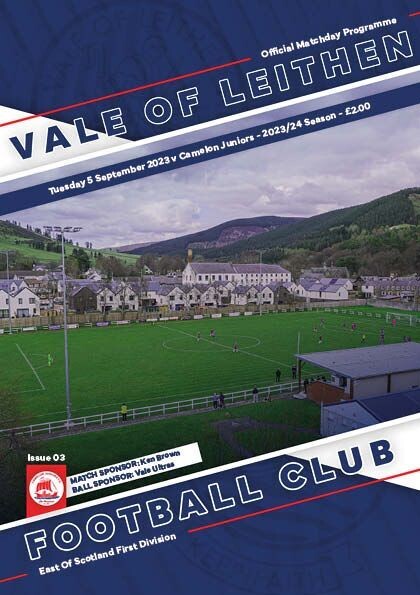 Vale of Leithen v Camelon Juniors - 05/09/23