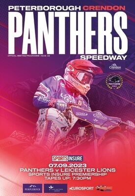 Peterborough Panthers v Leicester Lions - 07/09/23